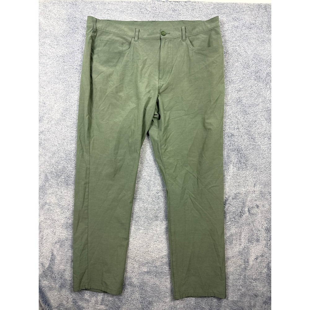 Callaway Mens 40x32 Green Golf Pants Stretch Flat Front Performance Trousers